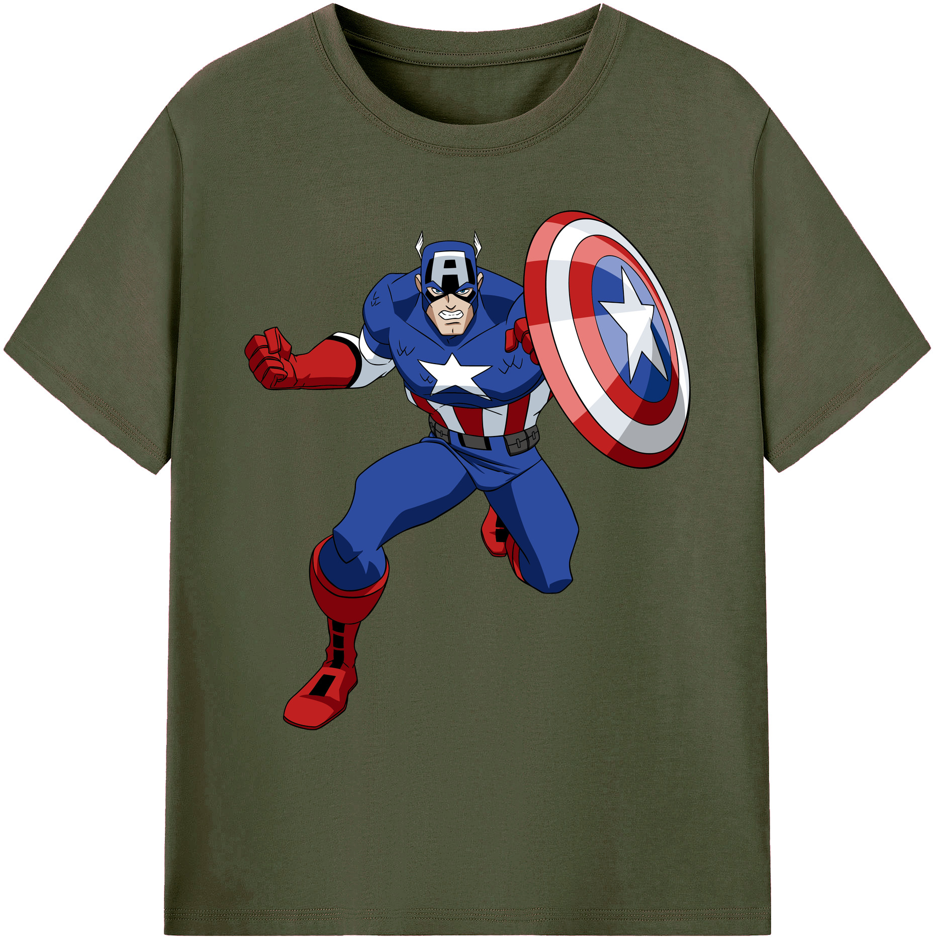 （画像用） アベンジャーズ The Avengers 綿100％ メンズ半袖Tシャツ｜肌触りやわらか＆通気性